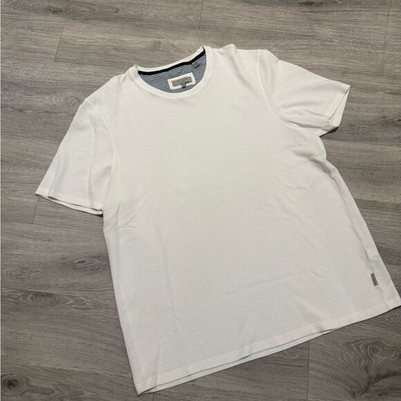 Ted Baker White Short Sleeve Tee with Crew Neck - Picture 1 of 9